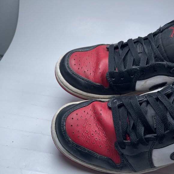 Nike Air Jordan 1 Low White/Black-Varsity Red-White 553558-161 Size 8 - Picture 5 of 16